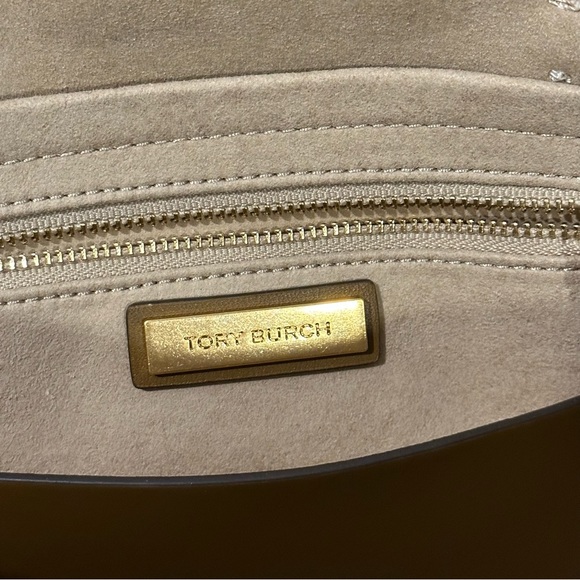 Tory Burch T Monogram Jacquard Small Tote - Hazelnut - Picture 9 of 13